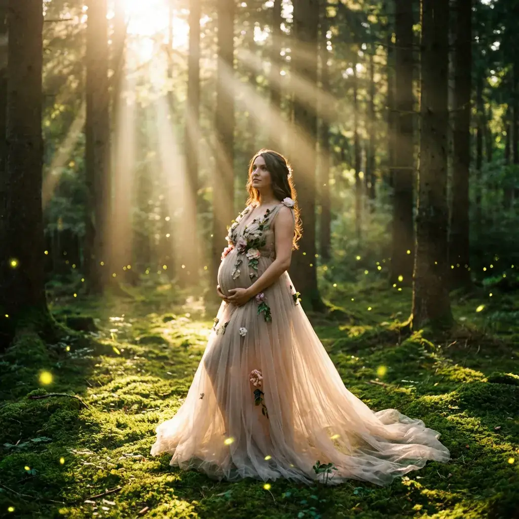 Enchanted forest portrait style