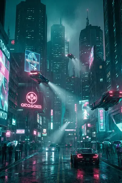 Cyberpunk City style AI generated image