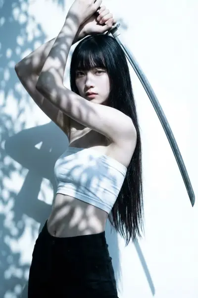 Katana Portrait style AI generated image