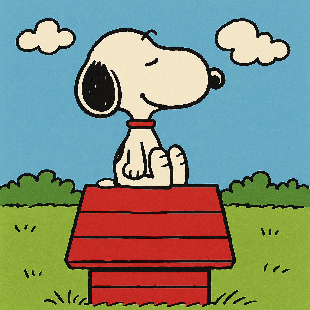 Snoopy style AI generated image