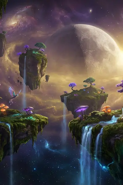 Surreal Fantasy style AI generated image